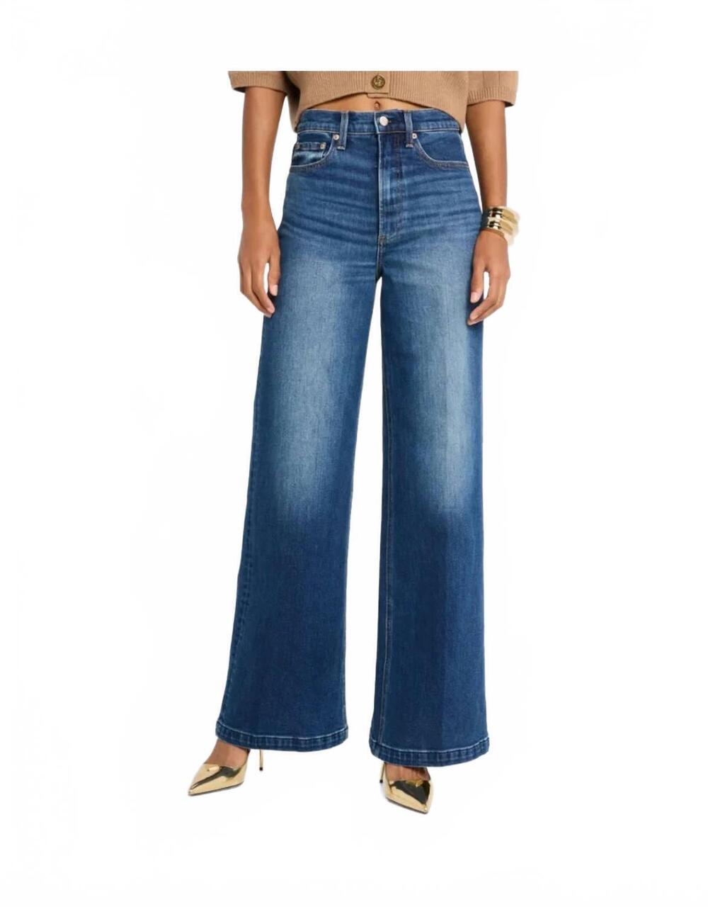 NEW PISTOLA lana high rise ultra wide leg jeans in mixer
